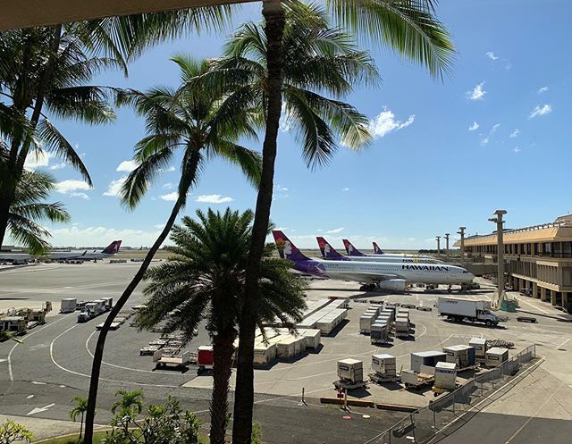 着いたど〜。ハワイ旅の始まり始まり。#唄うたいカワムラ